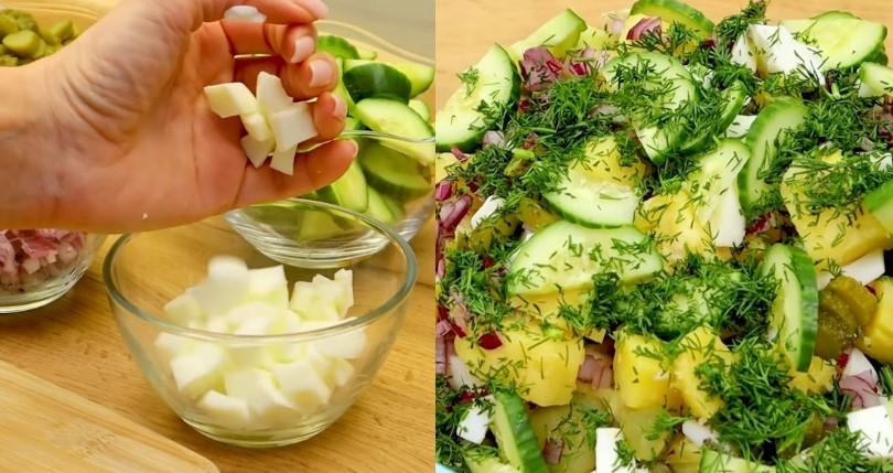Берлінський салат із картоплею + рецепт соусу