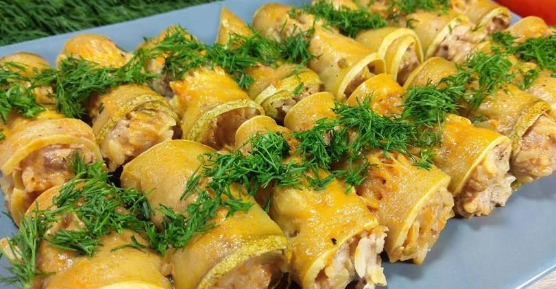 Кабачкові голубці з фаршем: рецепт для духовки