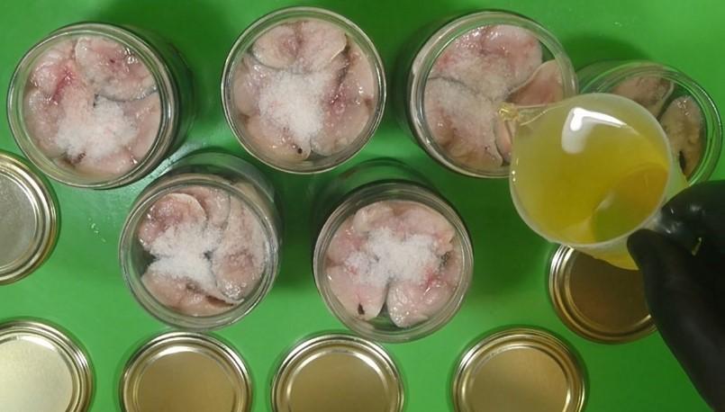 Консервована скумбрія в олії своїми руками