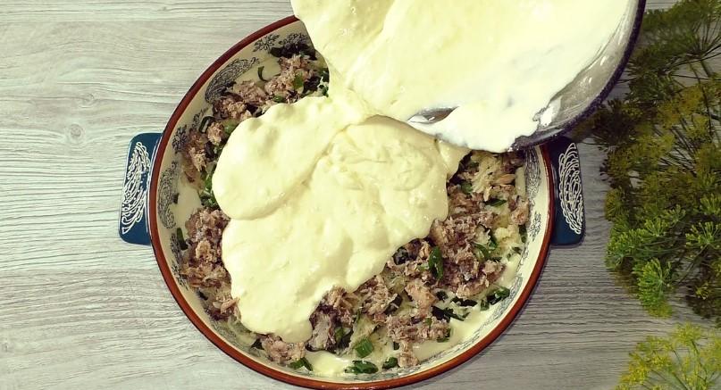 Заливний пиріг за старим рецептом. Просто, смачно та ситно