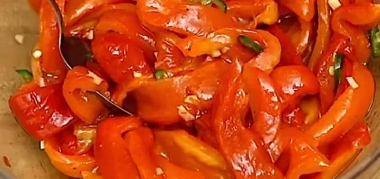 Закуска із перців на святковий стіл і не тільки. Усі просять рецепт