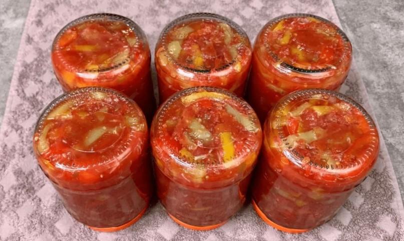Лечо з болгарського перцю з медом на зиму