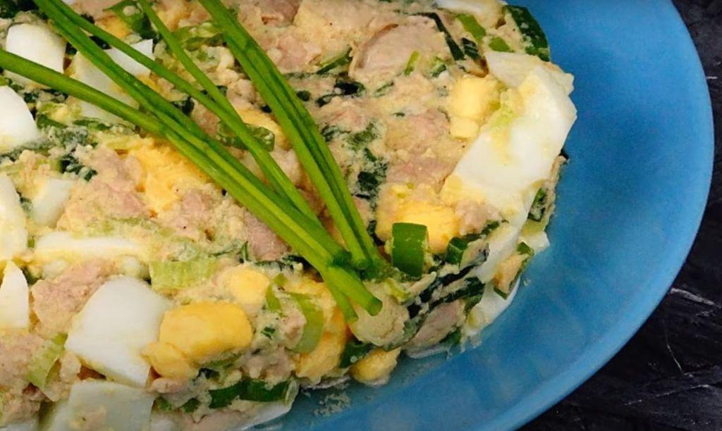 Класичний салат з печінки тріски