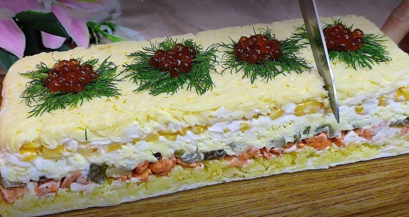 Шалено смачний і красивий салат на святковий стіл