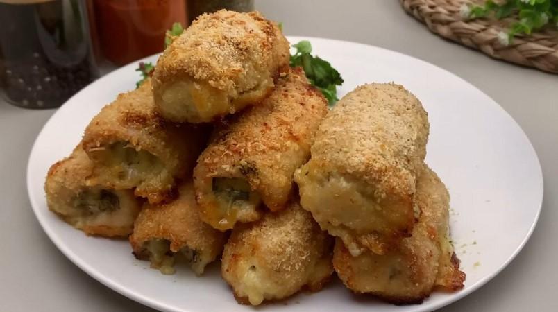 Щось новеньке! Курячі рулетики в паніровці