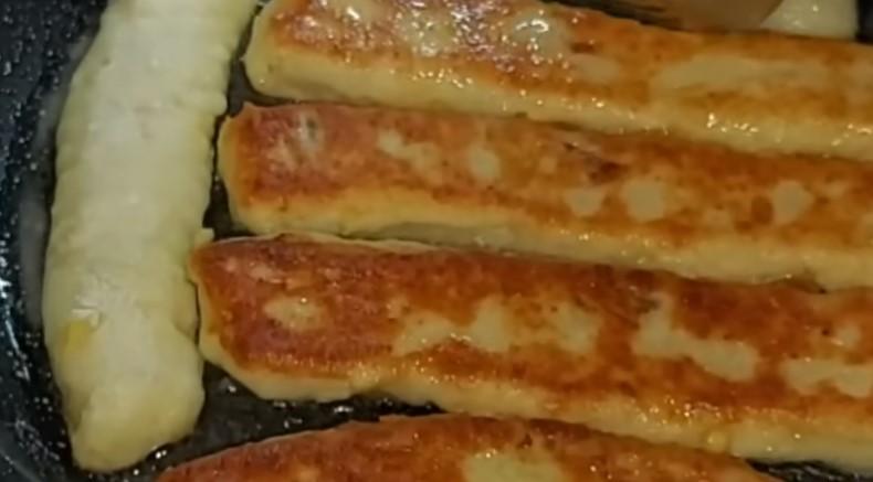 Якщо вдома є сир, готую сирні палички з яблуком