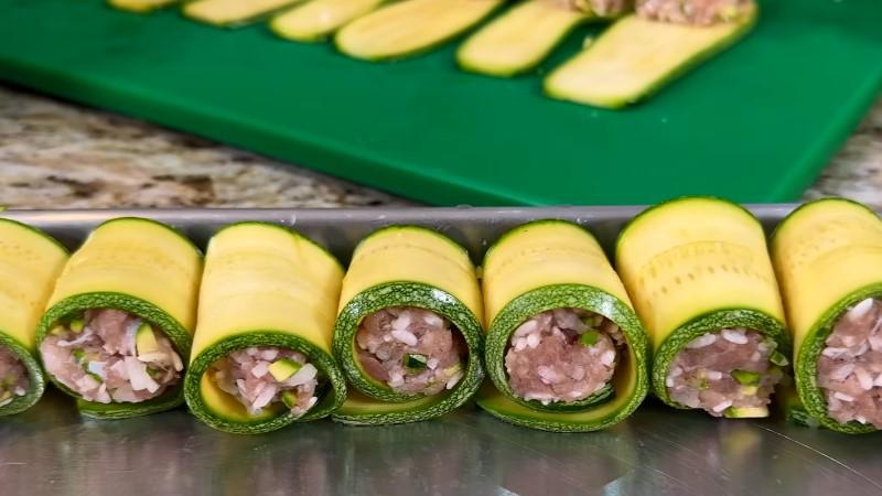 Кабачки з фаршем на сковороді, за смаком "як голубці"