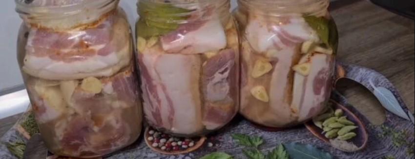 Сало в розсолі зі смаком шашлику. Ідеальна закуска на всі випадки