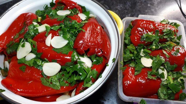 Чудова закуска. Маринований червоний перець