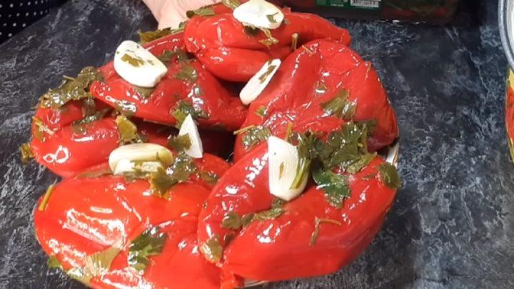 Чудова закуска. Маринований червоний перець