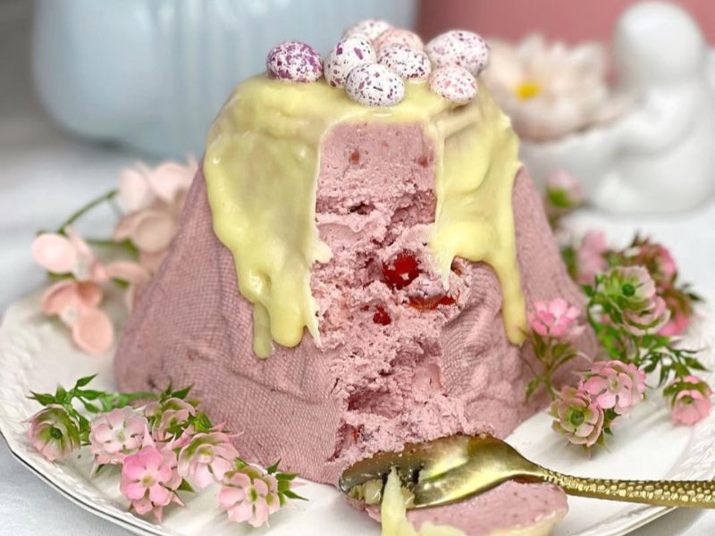 Вишнева сирна паска. Мега ніжна і така гарна