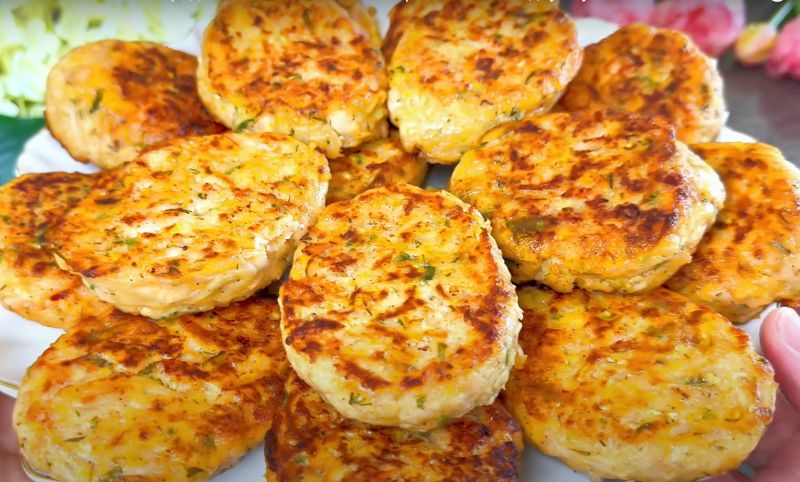 Котлети з кабачка та курки