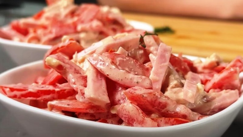 Салат Рожевий фламінго