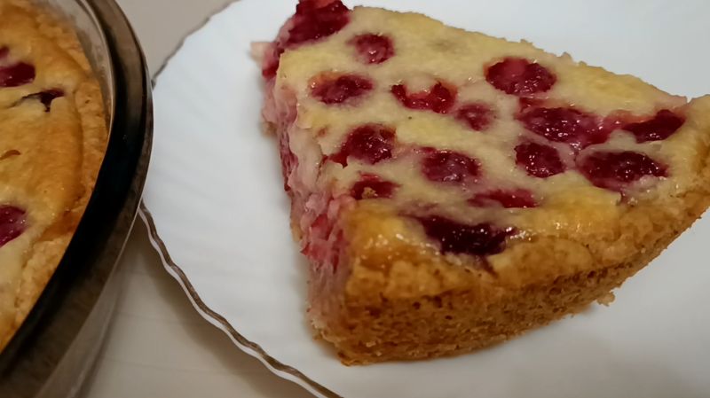 Пиріг з малиною