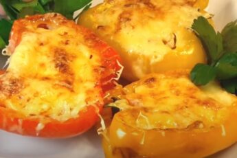 Фарширований репець половинками