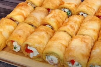 Кабачкові рулетики з начинкою