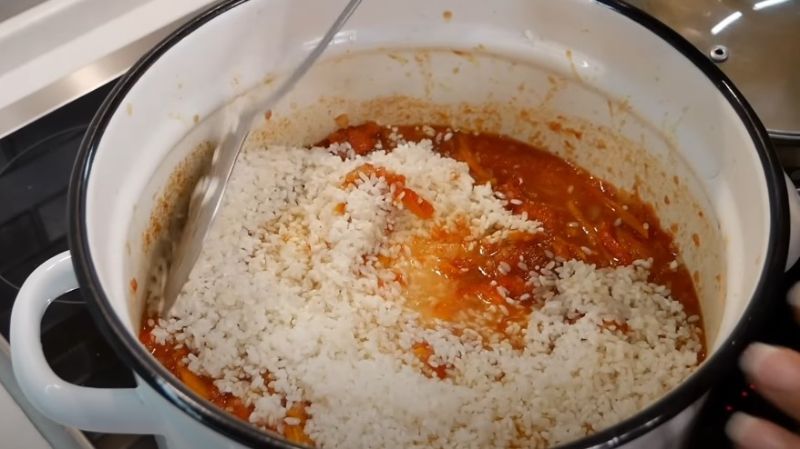 Салат з рисом на зиму "сніданок туриста". Готую щороку