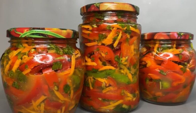 Болгарський перець по-корейськи на зиму