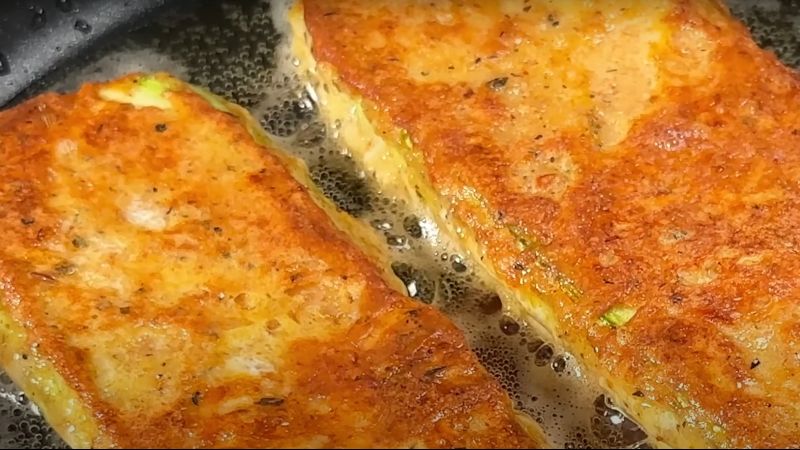 Кабачки, обсмажені в клярі