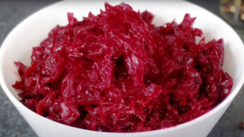 Теплий буряковий салат