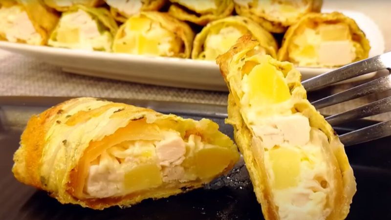 Капустяні рулетики з начинкою