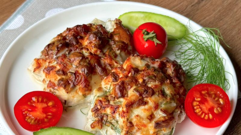 Курячі котлети з баклажаном