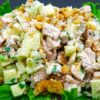 Курячий салат з селери, яблуком та горіхами