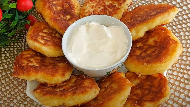 Оладки з сиром