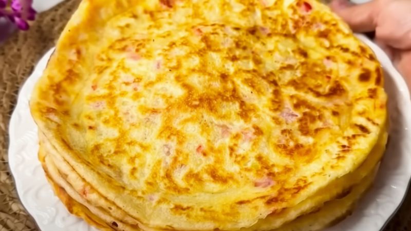 Приготування коржів з овочами