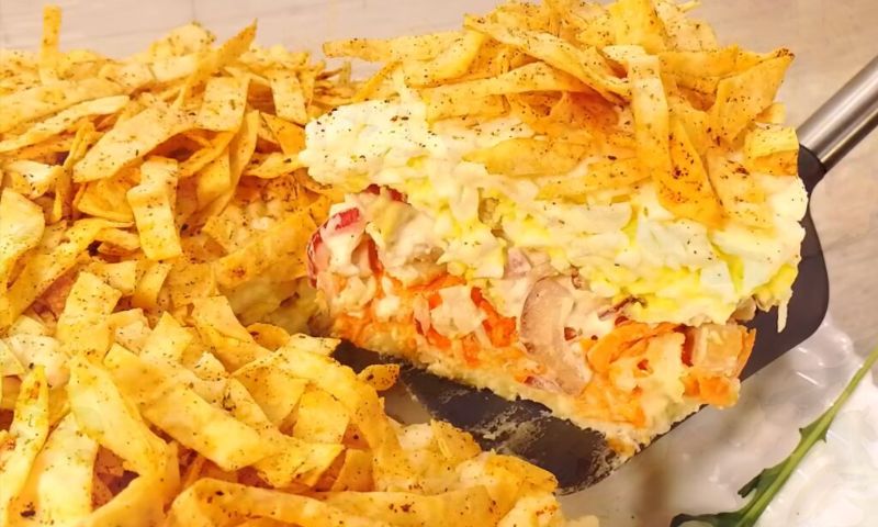 Приготування салату Хрустка Корона