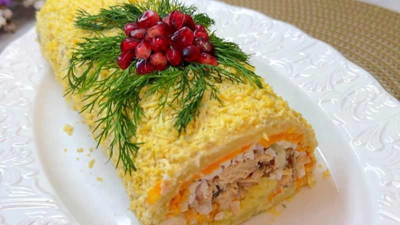 Приготування рулету Мімоза