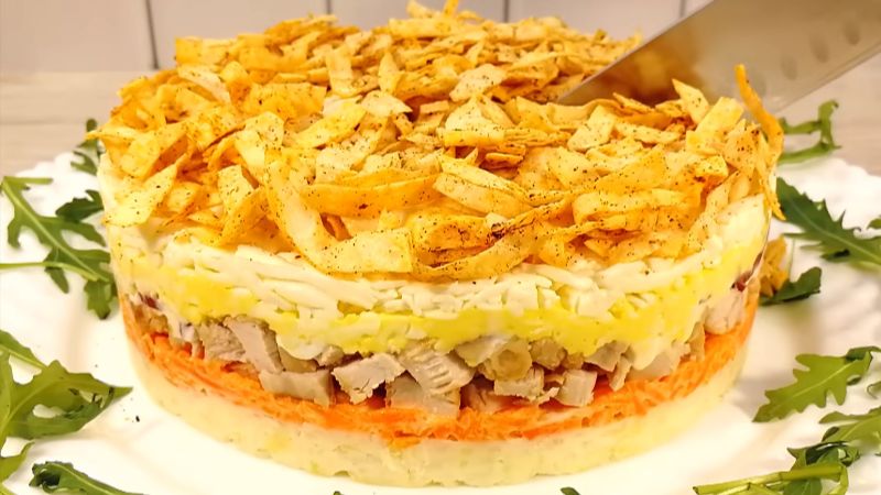 Приготування салату Хрустка Корона