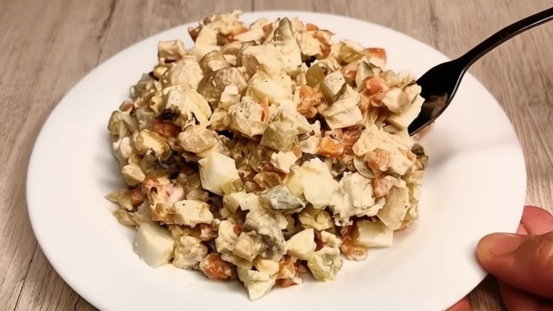 Приготування салату Машеровський