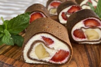 Млинець з сирним кремом