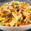 Салат з кукурудзою та копченою куркою
