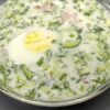 Окрошка на сироватці з копченою куркою