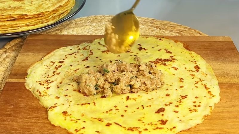 Млинці з кабачків із м’ясом