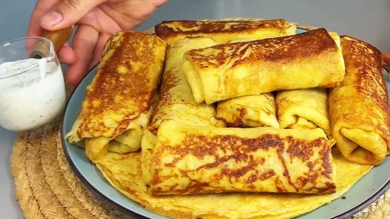 Млинці з кабачків із м’ясом